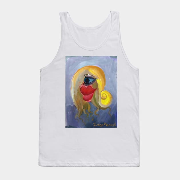 blonde cubist girl 3 Tank Top by diegomanuel